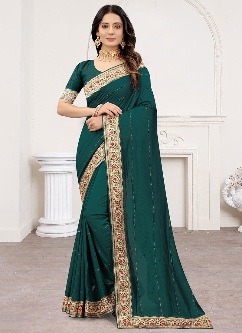 Vedika New Designer Wedding Wear Stylish Heavy Silk Jari Embroidered Saree Collection